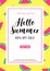 Hello summer special offer sale watermelon poster