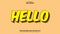 Hello Text Effect, Editable Text Effect