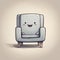 Hello To A Smiling Kawaii Chair A Humorous And Creative Commons Attribution Illustration