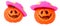 Helloween pumpkin with pink head