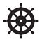Helm Anchor vector logo icon Nautical maritime sea ocean boat illustration