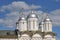 Helmet Domes of the Church of Twelve Apostles in Moscow Kremlin