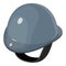 Helmet equestrian gray icon, isometric 3d style