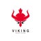 Helmet logo for viking soldiers, Viking design