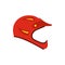Helmet for motorcyclist icon, flat style