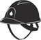 Helmet of an oilman. Vector flat image .