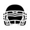 helmet player accessory glyph icon vector illustration