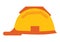 Helmet of Workman Isolated Icon Plastic Hat Vector