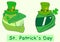 Helmets of a St. Patrick\'s Day