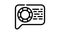 help and advice speech line icon animation