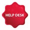 Help Desk misty rose red starburst sticker button