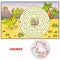 Help dinosaur find path to nest. Labyrinth. Maze game for kids