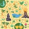 Help dinosaur find path to nest. Labyrinth. Maze game for kids. Help dino moms to find their eggs kid learning game with