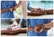 Help is at hand. Composite image of a compassionate doctor holding a patients hand.