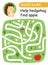 Help hedgehg find apple. Maze game for kids.