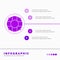 Help, life, lifebuoy, lifesaver, preserver Infographics Template for Website and Presentation. GLyph Purple icon infographic style