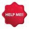 Help Me!! misty rose red starburst sticker button