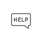 Help message line icon