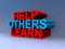 Help others learn on blue