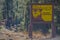 Help Smokey the Bear prevent wildfires sign. In Sitgreaves National Forest, Arizona USA