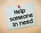 Help someone in need