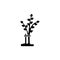 Help and Support Disabled Tree, Care Plant Flat Vector Icon