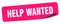 help wanted sticker. help wanted label