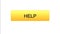 Help web interface button orange color, support online, assistance application