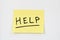 Help on yellow sticky note