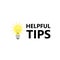 Helpful tips sign, bulb icon