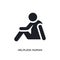 helpless human isolated icon. simple element illustration from feelings concept icons. helpless human editable logo sign symbol