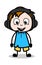 Helpline Service - School Boy Cartoon Character Vector Illustration