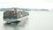 The Helsinki Bridge container ship crossing the Panama Canal