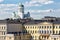 Helsinki cityscape and Helsinki Cathedral,