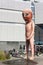 HELSINKI, FINLAND - AUGUST 27, 2016: Statue of peeing boy in Hel