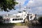 Helsinki, Finland. Ferry boat in the seaport of Suomenlinna islands