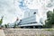 Helsinki, Finland - June 12, 2019: Toolo bay in the City Park in Helsinki, Finlandia Hall congress and event venue