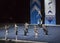 Helsinki, Finland - June 30, 2018: Team Dolphins Coed from Germany performing at The ECU European Cheerleading Championships 2018