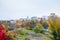 Helsinki, Finland. Kallio district cityscape at autumn