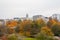 Helsinki, Finland. Kallio district cityscape at autumn