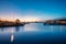 Helsinki, Finland. Landscape With City Pier, Jetty At Sunrise Ti