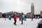 HELSINKI, FINLAND ï¿½ NOVEMBER 25: skating rink in the city center