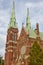 Helsinki neogothic cathedral. Johanneksenkirkko. City center. Finland tourism landmark