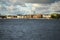 Helsinki waterfront seen from the Baltic Sea, Finland