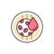 Hematology color line icon. Pictogram for web page, mobile app