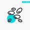 Hematology, Wbcs, White Blood Cells, White Cells turquoise highlight circle point Vector icon