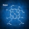Heme molecule Structural chemical formula