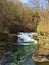 Hemlock Waterfall cascades towards Beebe Lake Cornell
