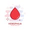 Hemophilia cartoon poster