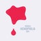 Hemophilia poster with blood pool